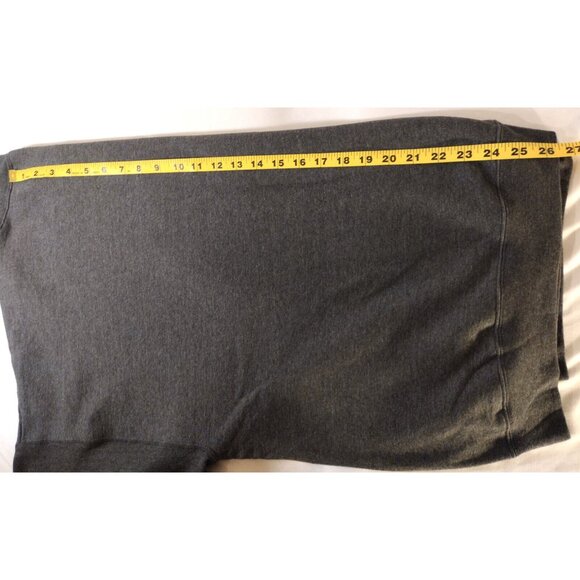 Hanes Premium EcoSmart Crewneck Plain Long Sleeve Gray Sweatshirt 2XL - Picture 6 of 6